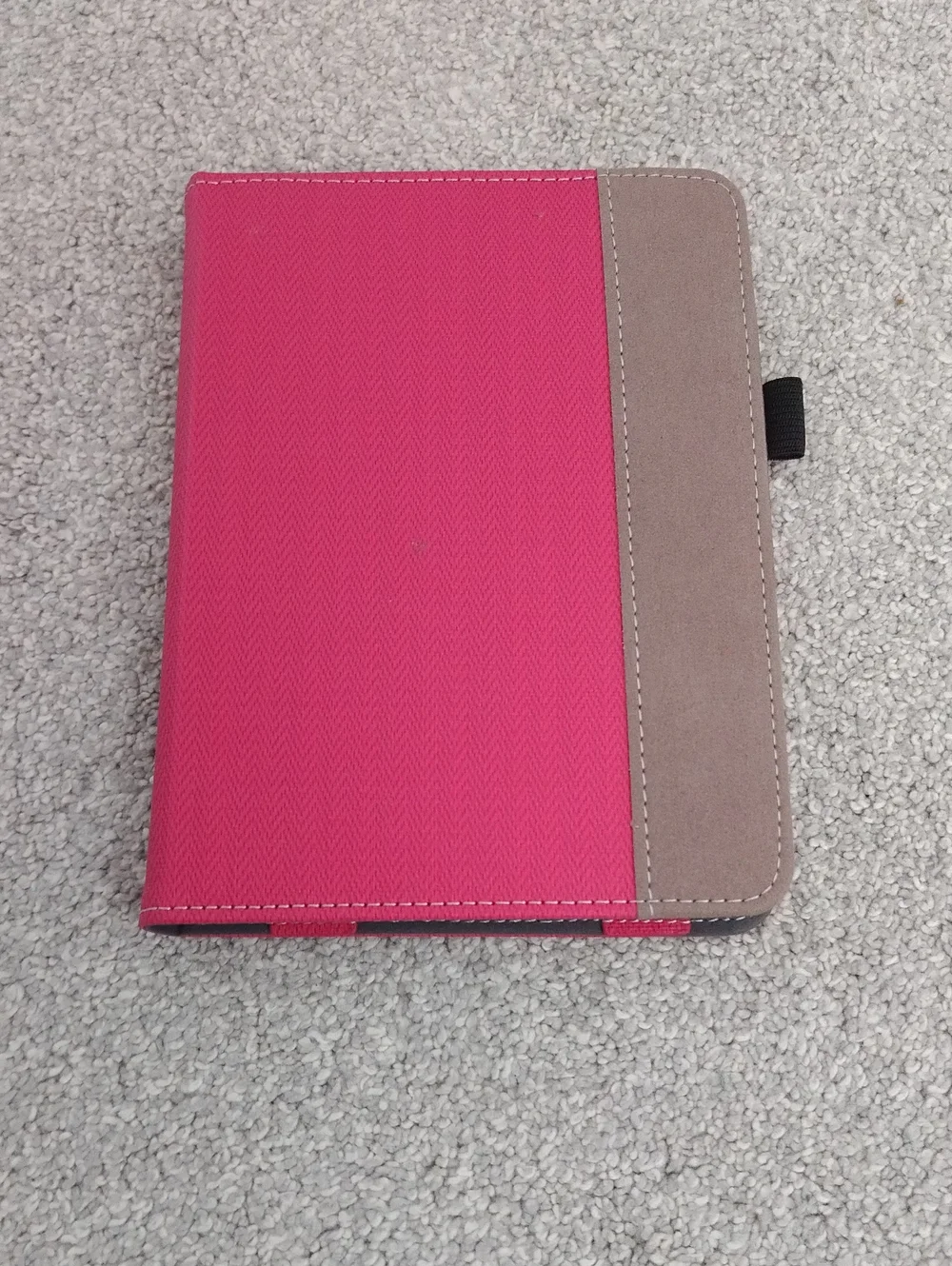 Universal Pink Tablet Cover with Brown Accent